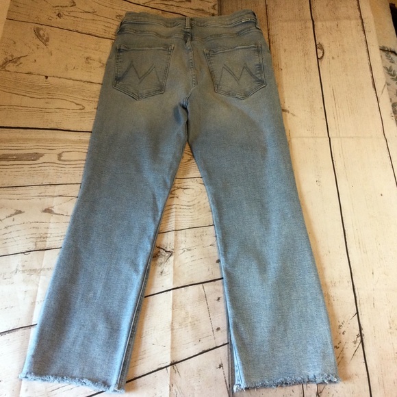 MOTHER The Tripper Flood Fray High Waist Ankle Flare Jeans Big Hair Don’t Car 30 - Picture 2 of 13